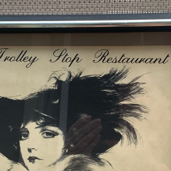 Vintage Print from Trolley Stop Restaurant Route 73 Skippack, PA 13.5” by 17.5” - Picture 3 of 7